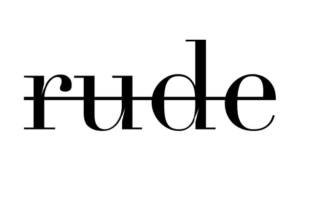 RUDE logo